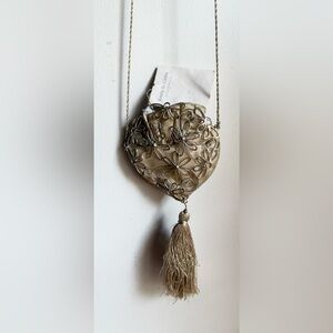 New Emily Gibbs Elegant Daisy Filigree Floral Sterling Silver Evening Bag